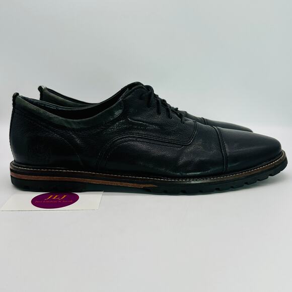 Cole Haan Men's Richardson Grand Black Leather Cap Toe Oxfords C28332 Size 10.5 - Picture 1 of 12
